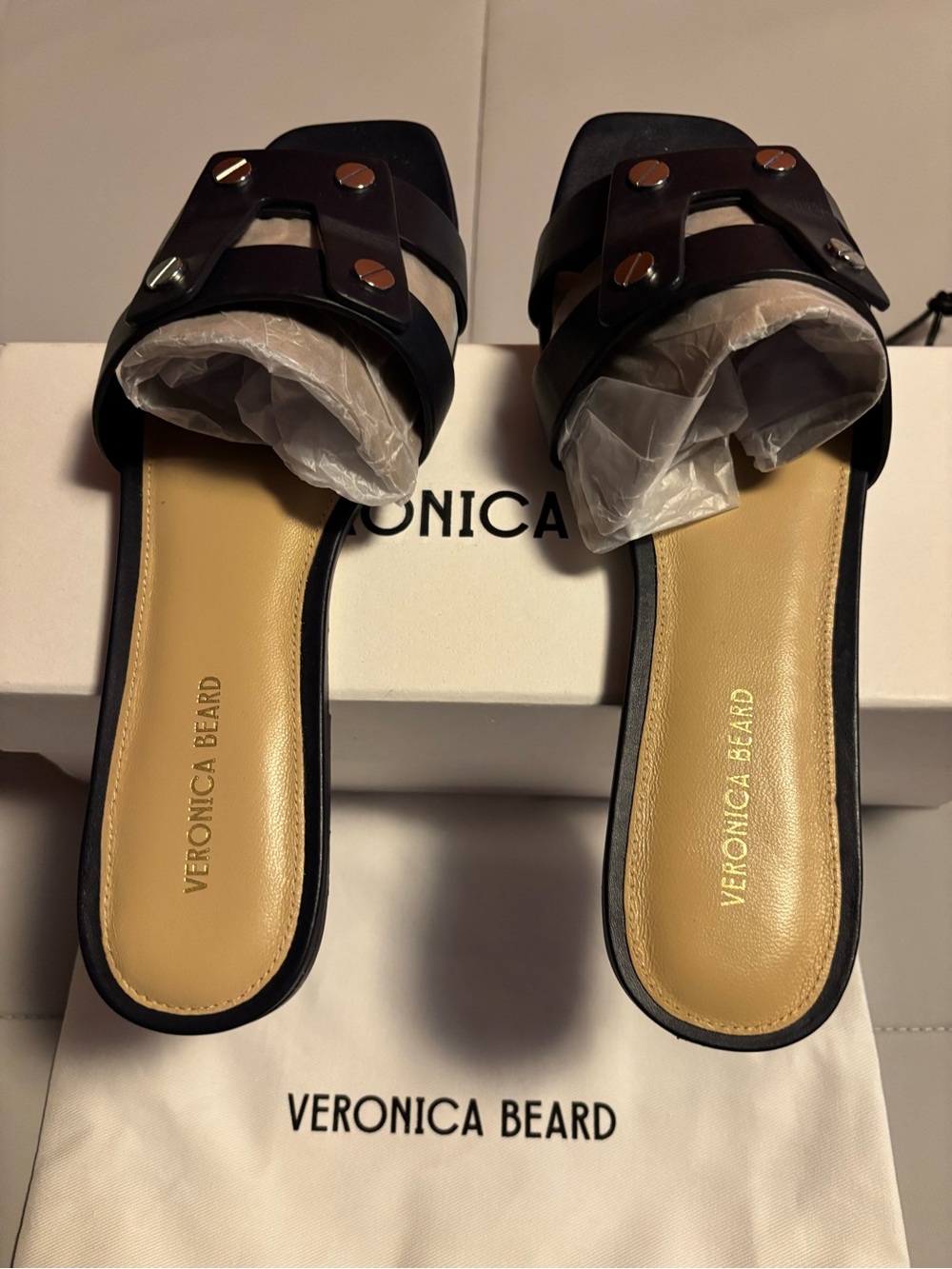 Veronica Beard Via Slide Sandals - Picture 7 of 12